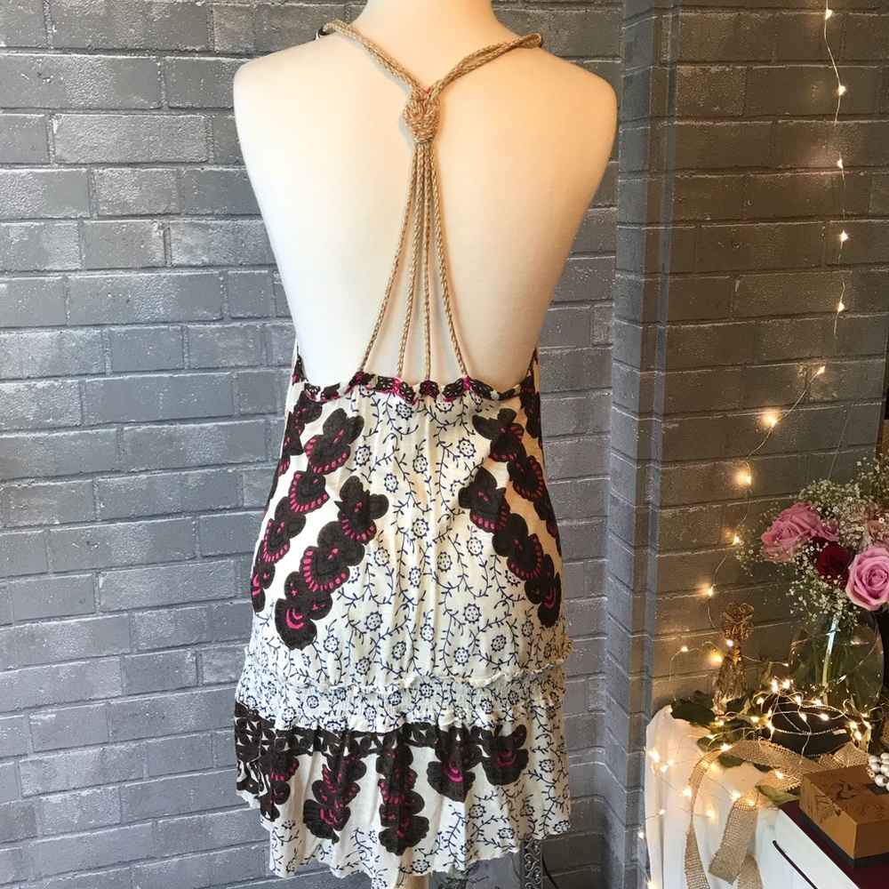 Free People earthy sunburst rope dress / tunic